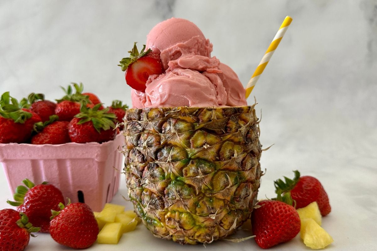 Healthy Homemade Strawberry Dole Whip: Vegan & Dairy-Free Recipe